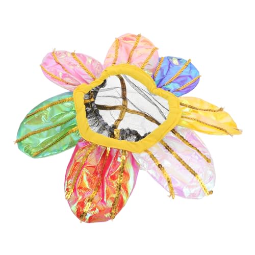 Warmhm Kinder -sonnenblumenkopfbedeckung Für Kindergärtner Spielen Blume Kopfbedeckung Lustige Sonnenblumen Kopfbedeckung Für Kinder Einzigartige Blumenhut Kostüm Accessoire von Warmhm