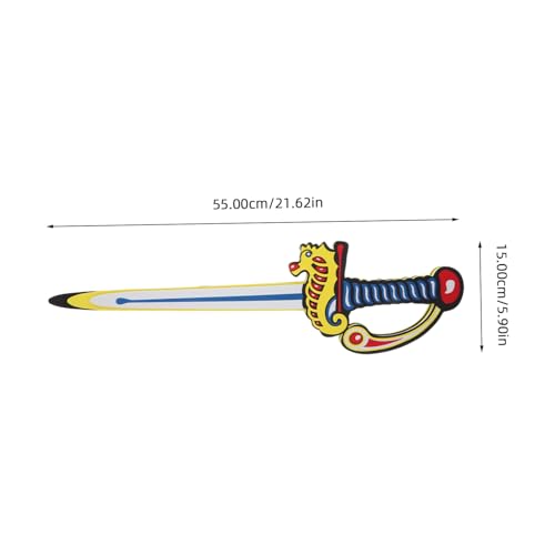 Warmhm Kinderschaumstoffschwert Seahorse Design Sicher Kinderfreundlich für Fantasievolles Rollenspiel Jungen Mädchen Spielzeugentwicklung Motorische Fähigkeiten von Warmhm