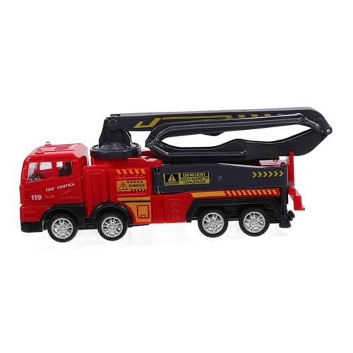 Warmhm Kinderspielzeug Auto für Feuerwehrauto Feuerwehrfahrzeug Fahrzeug Cartoon-Kunststoff-LKW Cartoon-LKW-Modell Abs von Warmhm
