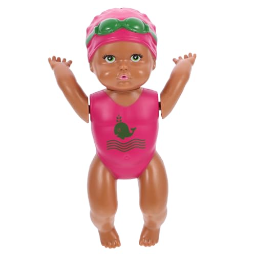 Warmhm Kinderspielzeug Badespielzeug Kinderpool Badewannenspielzeug Interessantes Schwimmpuppen Badespielzeug Für Kleinkinder Uhrwerk Puppenspielzeug Für Schwimmbäder Süße Schwimmpuppe von Warmhm