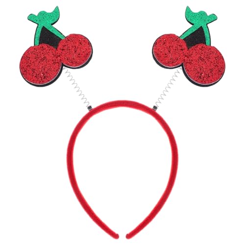 Warmhm Kirschen-Stirnband Bling-Kirschhaar-Haarreifen Süße Frucht-Haarreifen-Kopfbopper Hawaiianische Partybevorzugung Kostümzubehör Warmhm Kirschen-Stirnband Bling-Kirschhaar-Haarreifen Süße Frucht-Haarreifen-Kopfbopper Hawaiianische Partybevorzugung Kostümzubehör von Warmhm