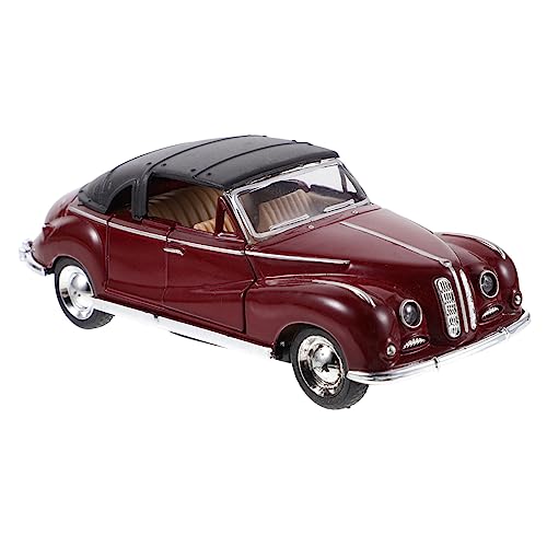 Warmhm Klassisches Automodell Mini Automodell Basteln Praktische Bastelautoverzierung Desktop Praktische Basteldekoration Kabinettsdekoration Desktop-Auto Legierung Brown von Warmhm