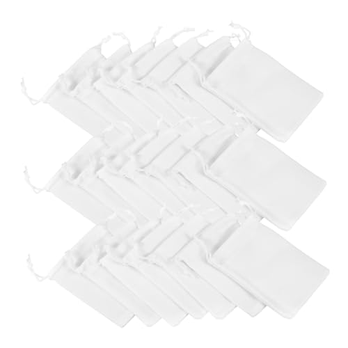 Warmhm Stoffsäckchen Kleine Stofftaschen Zum Bemalen Kleine Drawstring Beutel Aus Stoff Wiederverwendbare Schmuckbeutel Für Schmuck Und Kleinigkeiten Ideal Für Aufbewahrung Und Verpackung von Warmhm
