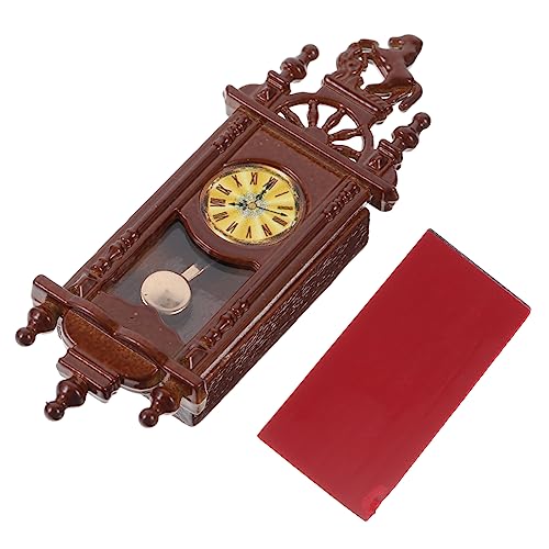 Warmhm Kleiner Glocken Anhänger Dekoration Miniaturen Dekorative Miniuhr Quarzuhrwerk Wanduhr Miniatur-teekannenuhr Retro Miniaturuhren Pendeluhr Bausatz Uhrwerk Süße Uhr Legierung von Warmhm