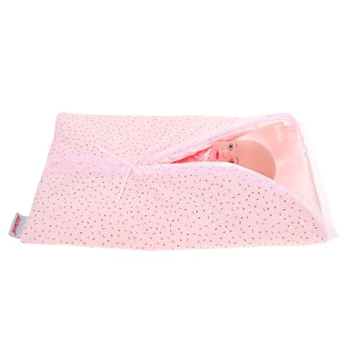 Warmhm Komfortpuppe Babypuppe Babygeschenk Babypflegepuppe Puppen für Säuglinge Lernspielzeug für Kleinkinder Puppen Puppenhandtasche Marionettenpuppen Handpuppen weiches Gummi Rosa von Warmhm