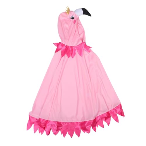 Warmhm Kostüme Flamingo Halloween Kostüm Kapuzenumhang Für Damen Warmer Umhang Tier Outfit Cape Flamingo Kostüm Umhang Mit Kapuze Für Damen Mädchen Flamingo Kostüm Halloween Umhang Tuch von Warmhm
