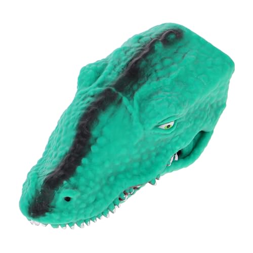 Warmhm Krokodil Handpuppe interaktives Rolle Realistische Alligator Handpuppe Lernspielzeug Tierhandpuppe Hai-Fingerpuppe Spielzeuggreifer Green von Warmhm