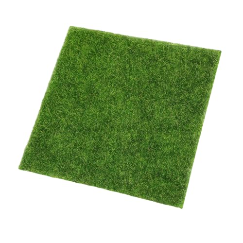 Warmhm Künstliche Grasmatte für Garten und Dekoration Pflegeleichte Kunstrasenfliese Wetterfestes Moos für Innen und Außenbereich für Bastelprojekte und Miniaturgärten von Warmhm