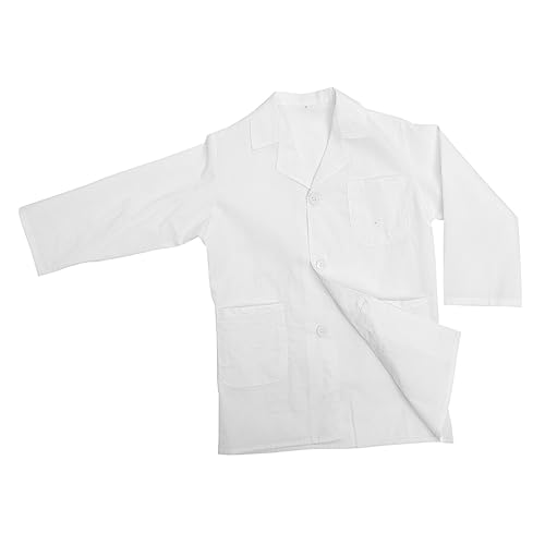 Warmhm Laborkittel Weißer Kittel für Jungen und Wiederverwendbar Langarm für Experimente Cosplay und Schulaufführungen Warmhm Laborkittel Weißer Kittel für Jungen und Wiederverwendbar Langarm für Experimente Cosplay und Schulaufführungen von Warmhm