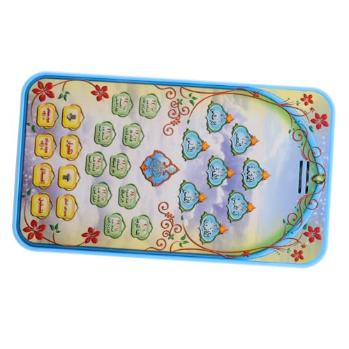 Warmhm Lerntablet Spieltelefon Spieltelefone Kleinkind Telefon Lernpad Fake Telefon Sprachlernspielzeug Spielzeugtelefon Handy Für Sprechendes Blauer Kunststoff von Warmhm