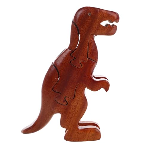 Warmhm Luban-Schlossspielzeug für die frühe Bildung Zusammengebautes Tierspielzeug 3D-Tierspielzeug Tierspielzeug auseinandernehmen Holz Light Brown von Warmhm