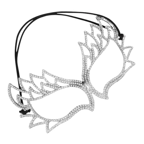 Warmhm Luxuriöse Damen Maske mit Funkelnden Strasssteinen Venezianische Halbbedeckung für Maskenball Halloween Partyaccessoire Komfortabel Sicherer Sitz Elegantes Party Make Up Warmhm Luxuriöse Damen Maske mit Funkelnden Strasssteinen Venezianische Halbbedeckung für Maskenball Halloween Partyaccessoire Komfortabel Sicherer Sitz Elegantes Party Make Up von Warmhm