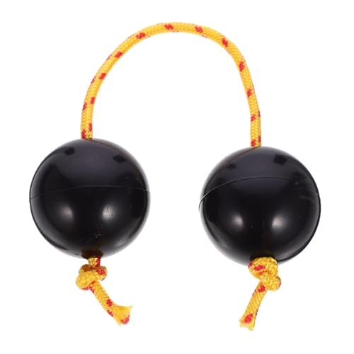 Warmhm Marakas Maracas Kleine Musikinstrumente Percussion Instrument Eierform Musikinstrumente für Vorschulkinder Musikinstrumente Plastik Schwarz von Warmhm