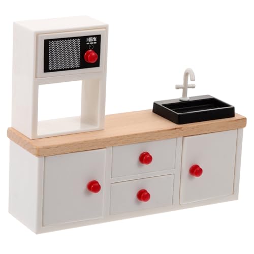 Warmhm Maßstab Weißer Schrank Vielseitig Einsetzbar für DIY Deko Puppenhaus Einrichtung und Realistisch von Warmhm