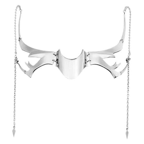 Warmhm Metall Halbmaske Damen Punk Masquerade Maske Fasching Karneval Kostüm Halloween Verformungsfest Langlebig Vielseitig für Cosplay Rollenspiel Warmhm Metall Halbmaske Damen Punk Masquerade Maske Fasching Karneval Kostüm Halloween Verformungsfest Langlebig Vielseitig für Cosplay Rollenspiel von Warmhm