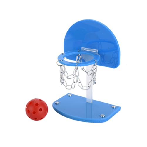 Warmhm Mini Basketball Set für Vögel Basketballspielzeug für Papageien Pädagogisches Kreativität und Geschicklichkeit Umweltfreundliches Material Blau Warmhm Mini Basketball Set für Vögel Basketballspielzeug für Papageien Pädagogisches Kreativität und Geschicklichkeit Umweltfreundliches Material Blau von Warmhm