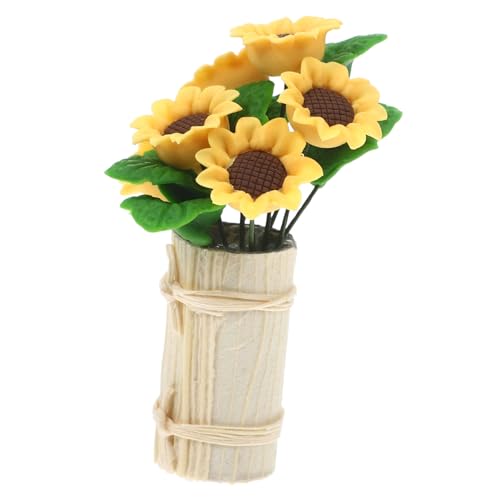 Warmhm Mini-Blumentopf zum Basteln Dekoration realistisch Miniatur-Zubehör buchattrappe deko künstliche Sonnenblumen Links Vase kleines Blumenflaschenmodell Miniatursachen Ton Yellow Warmhm Mini-Blumentopf zum Basteln Dekoration realistisch Miniatur-Zubehör buchattrappe deko künstliche Sonnenblumen Links Vase kleines Blumenflaschenmodell Miniatursachen Ton Yellow von Warmhm