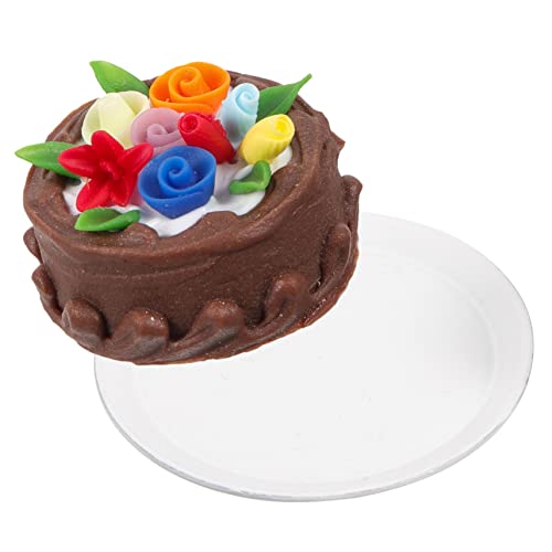 Warmhm Mini-Cupcakes Falscher Kuchen Künstlicher Schokoladenkuchen Küchenspielzeug Spielen Realistischer Künstlicher Kuchen Fake-Food-Modell Gefälschter Kuchen Harz Gefälschtes Essen von Warmhm