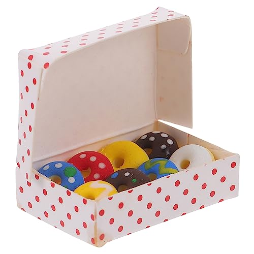 Warmhm Mini Donut Modellset Puppenhaus Dekoration Für Kreative DIY Projekte Fotorequisiten Für Stilvolle Dessert Dekorationen Realistische Nachbildung von Warmhm