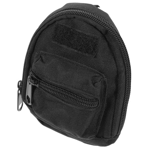Warmhm Mini Ohrhörer Tasche mit Schlüsselanhänger Karabiner Kleines Multifunktionales Portemonnaie für Münzen Karten und Kabel Leichte Outdoor Umhängetasche für Rucksack und von Warmhm