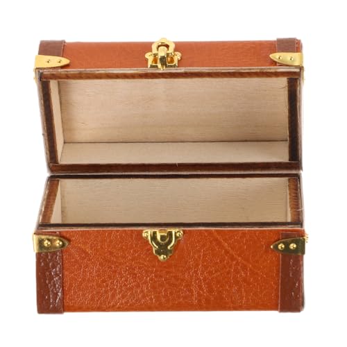 Warmhm Mini Vintage Reise Truhe für Kreative Dekoration für Puppenhäuser Märchengärten und Aufbewahrungsbox für Kleine Gegenstände Warmhm Mini Vintage Reise Truhe für Kreative Dekoration für Puppenhäuser Märchengärten und Aufbewahrungsbox für Kleine Gegenstände von Warmhm