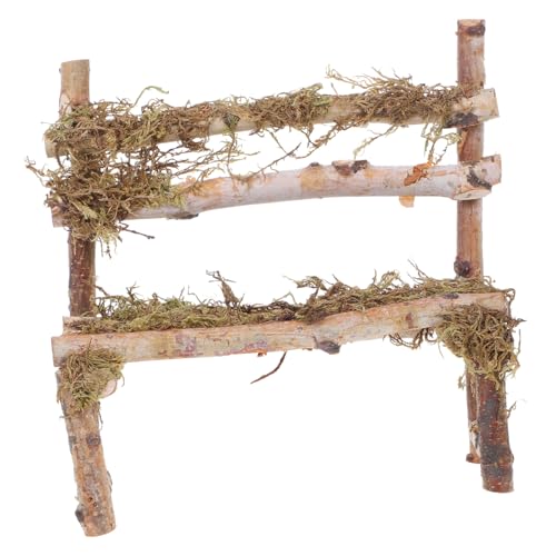 Warmhm Mini-holzstuhl-Ornamente Miniatur-holzstuhl Mikrolandschaftsornament Puppenstuhl Zubehör Für Puppenhäuser Aus Holz Miniaturstühle Zum Basteln Tischdekoration Im Gartenstil von Warmhm