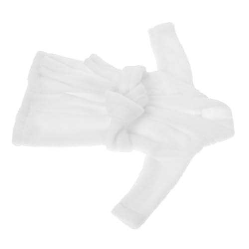 Warmhm Miniatur Bademantel für Puppen Weißes Outfit für Miniaturpuppen Stilvolles Puppenzubehör Einzigartiger Bademantel für Puppen für Puppenliebhaber Warmhm Miniatur Bademantel für Puppen Weißes Outfit für Miniaturpuppen Stilvolles Puppenzubehör Einzigartiger Bademantel für Puppen für Puppenliebhaber von Warmhm