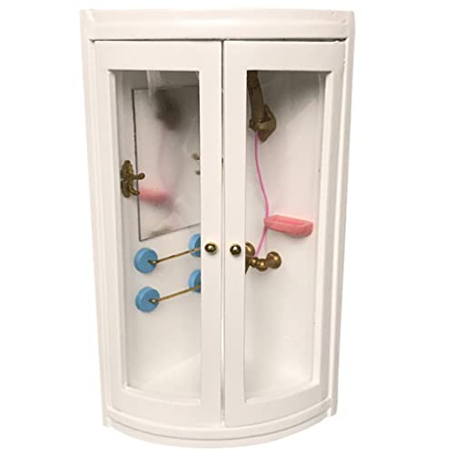 Warmhm Miniatur Badezimmer Modell Mit Dusche Mini Haus Möbel Spielzeug Für Junge Mädchen Für Puppenhaus Dekoration Und Rollenspiel Kompakt Und Ansprechend Für Fantasievolles Spielen von Warmhm