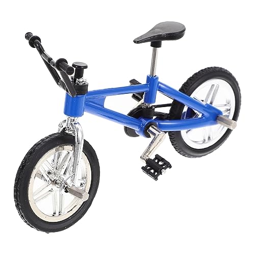 Warmhm Miniatur-Fahrradmodell wiedergeborene Puppe Modellbausätze Schmutzspielzeug Fahrrad Roller puppenhauszubehör blueriiot Puppenhaus Mini-Fahrrad Miniaturfahrrad Legierung von Warmhm