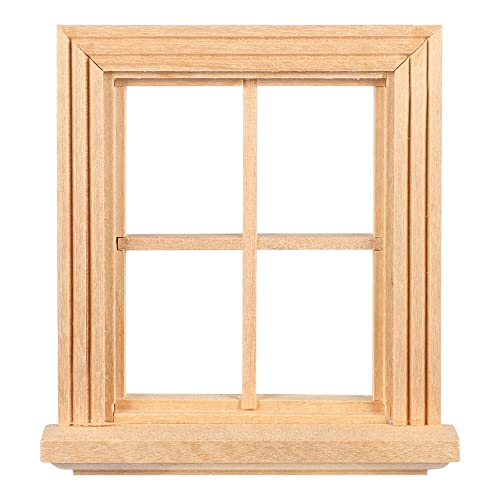 Warmhm Miniatur-Fensterrahmen-Modell Winziges Möbel-Fensterornament Spielzeug Für Puppenhaus Warmhm Miniatur-Fensterrahmen-Modell Winziges Möbel-Fensterornament Spielzeug Für Puppenhaus von Warmhm