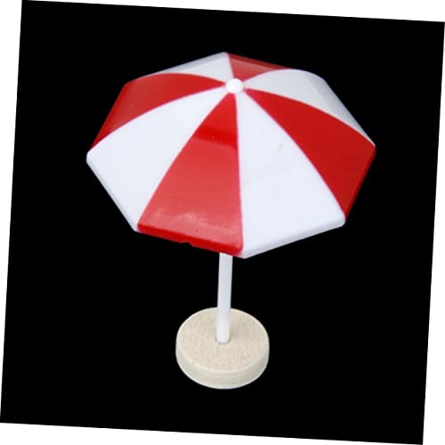 Warmhm Miniatur - dekorativ Miniatur-Zubehör Mikro Regenschirme Ästhetik der Raumdekoration Strand Kleiner Miniatur-Dekorationen Miniaturszene rot von Warmhm