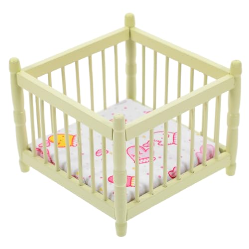 Warmhm Realistisches Miniatur-babypuppenbett Im Maßstab 112 Puppenhausmöbel Jungen Und Mädchen Spielzeug-Kinderbett-Set Warmhm Realistisches Miniatur-babypuppenbett Im Maßstab 112 Puppenhausmöbel Jungen Und Mädchen Spielzeug-Kinderbett-Set von Warmhm