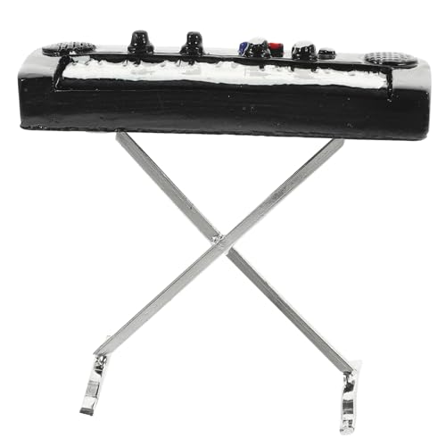 Warmhm Miniaturinstrument Mikrolandschaftsornament Miniatur Elektronische Orgel Elektronisches Mini-orgelmodell Mini Elektronische Orgel Miniatur Musikinstrumente Dekoration Legierung von Warmhm
