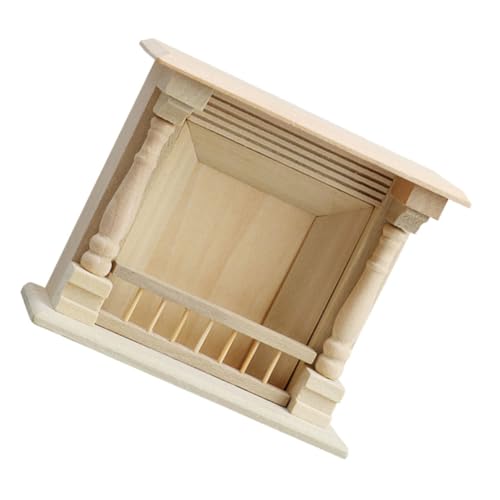 Warmhm Miniaturkamin klein Mini -Kamin Miniaturpuppenhausmöbel Ding puppenhaus Einrichtung puppenhaus Kamin Mikro-Puppenhauszubehör Kaminzubehör für Puppenstuben hölzern Khaki von Warmhm