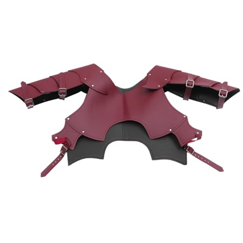 Warmhm Mittelalterlicher Herren Schulterpanzer Brustgurt Rüstung Cosplay Kostüm für Halloween Theater Historische Nachstellung von Warmhm