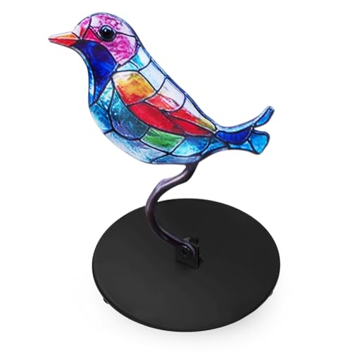 Warmhm Moderne Metall Vogel Figurine Bunte Kleine Deko Tierfigur für Wohnzimmer Büro Tischdeko Geschenkidee für Vogelliebhaber und Wohnkultur Warmhm Moderne Metall Vogel Figurine Bunte Kleine Deko Tierfigur für Wohnzimmer Büro Tischdeko Geschenkidee für Vogelliebhaber und Wohnkultur von Warmhm