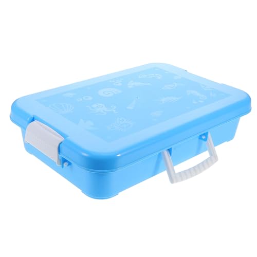 Warmhm Montessori-sandtablett Koffer Wassersensormatte Für Katzen Sandkasten-miniaturen Schildkröten-sandkasten Sandtray Sandspiel Halloween Sinnesbehälter Blue Plastik Warmhm Montessori-sandtablett Koffer Wassersensormatte Für Katzen Sandkasten-miniaturen Schildkröten-sandkasten Sandtray Sandspiel Halloween Sinnesbehälter Blue Plastik von Warmhm