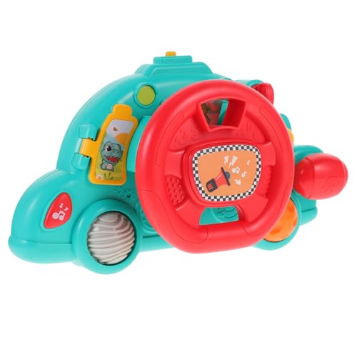 Warmhm Multifunktionales Kinderlenkrad Mit Musik Und Licht Interaktives Fahrsimulationsspielzeug Für Kleinkinder Verkehrswissen Und Praktischen Fähigkeiten von Warmhm