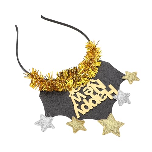 Warmhm Neujahrs Haarreif mit Sternen und Krone Leichtes Party Stirnband für Erwachsene Festliches Accessoire für Silvester Countdown und Fotorequisiten Warmhm Neujahrs Haarreif mit Sternen und Krone Leichtes Party Stirnband für Erwachsene Festliches Accessoire für Silvester Countdown und Fotorequisiten von Warmhm