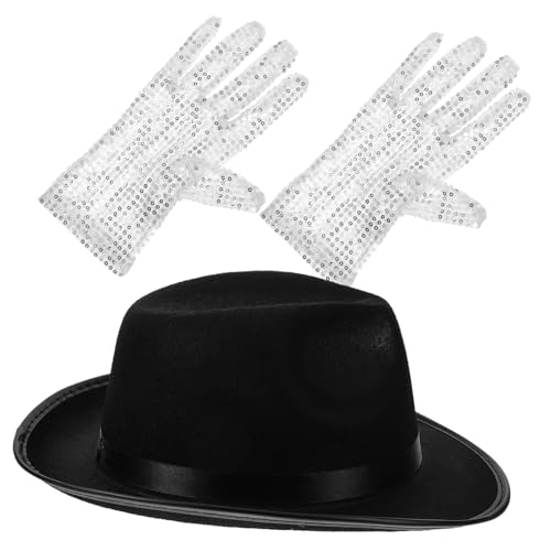 Warmhm Pailletten Handschuhe und Glitzer Jahre Rave Kostüm Zubehör Steampunk Party Hut und Handschuhe für Bühnenauftritte und Cosplay Warmhm Pailletten Handschuhe und Glitzer Jahre Rave Kostüm Zubehör Steampunk Party Hut und Handschuhe für Bühnenauftritte und Cosplay von Warmhm