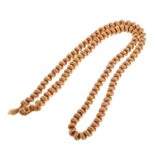 Warmhm Perücke Haare Perücken Puppenhaare Selber Machen Puppe Perücke Puppenhaarperücke Zubehör Für Die Puppenherstellung Lockiges Puppenhaar Bjd-puppenhaare Golden Polypropylengarn von Warmhm