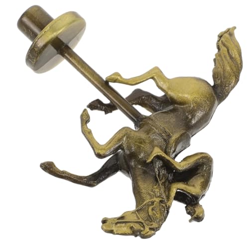 Warmhm Pferderennen-schachfigur Metall-Pferderennen-brettspiel Zum Sammeln Ersatz-pferdefigur Aus Metall Pferderennen-brettspiel-Requisite Metallpferd Für Rennbrettspiel Legierung Golden von Warmhm
