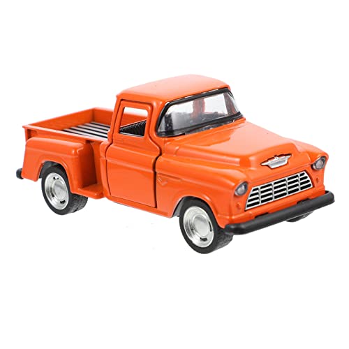 Warmhm Pickup-Truck-Modell bastelset basteln für kinderspielzeug LKW Kid Toys klein Auto Fahrzeugmodell Geländewagenmodell Miniaturauto Legierung Orange von Warmhm