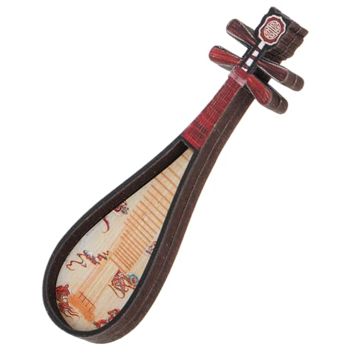 Warmhm Pipa-Modell Puppenhaus-Instrumente Puppenhaus-musikinstrumente Miniatur Gitarre Viktorianischer Puppenhausbausatz Mini-puppenhaus-zubehör Dollhouse Decor Holz von Warmhm