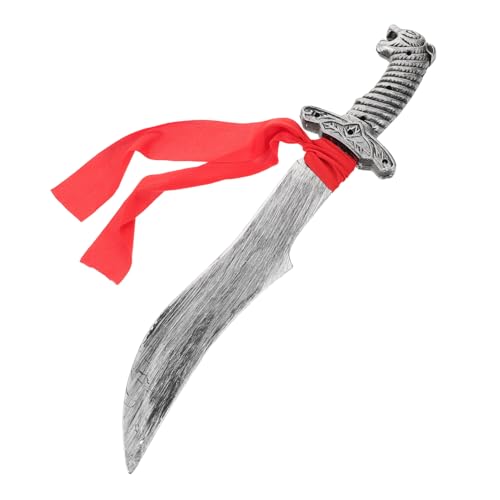 Warmhm Plastik Spielzeugschwert Mittelalterlicher Ritter für Halloween Kostüm Leichtes Piratenschwert Zubehör Authentisches Rollenspiel für Party und Verkleidung von Warmhm