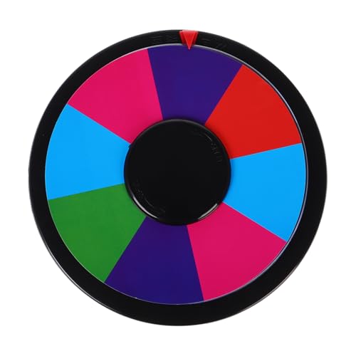 Warmhm Plattenspieler interaktives -Spiel Sich drehendes Preisrad Schicksalsrad für den Unterricht Spinnrad Spielrad Farbkreis Plastik von Warmhm