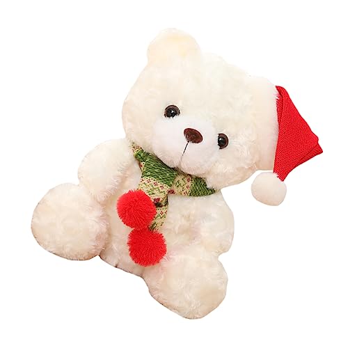 Warmhm Plüsch Bär Dekoration Weihnachtsfest Tisch Ornament für Partys Kuscheliges für Erwachsene für Festliche Anlässe und Weihnachtsfeiern von Warmhm