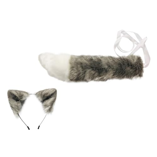 Warmhm Plüsch Fuchs Haarband Cosplay Leichtes Strapazierfähiges Tierkostüm Partyzubehör Niedlich und Lustig für Fasching Karneval Verkleidung von Warmhm