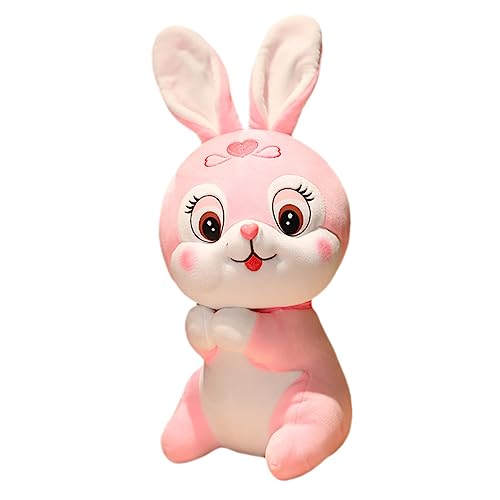 Warmhm Plüsch Hase Kawaii Stofftier Süßes Kaninchen Jahr des Hasen Maskottchen für Kindergeburtstage Neujahr und Besondere Anlässe und Gemütlich von Warmhm