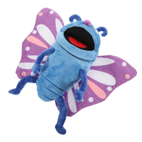 Warmhm Plüsch Schmetterling Handpuppe Interaktives Geschichtenerzählen Kawaii Tier Handpuppe für Rollenspiele Fördert Kommunikation und Kreativität und Eltern von Warmhm